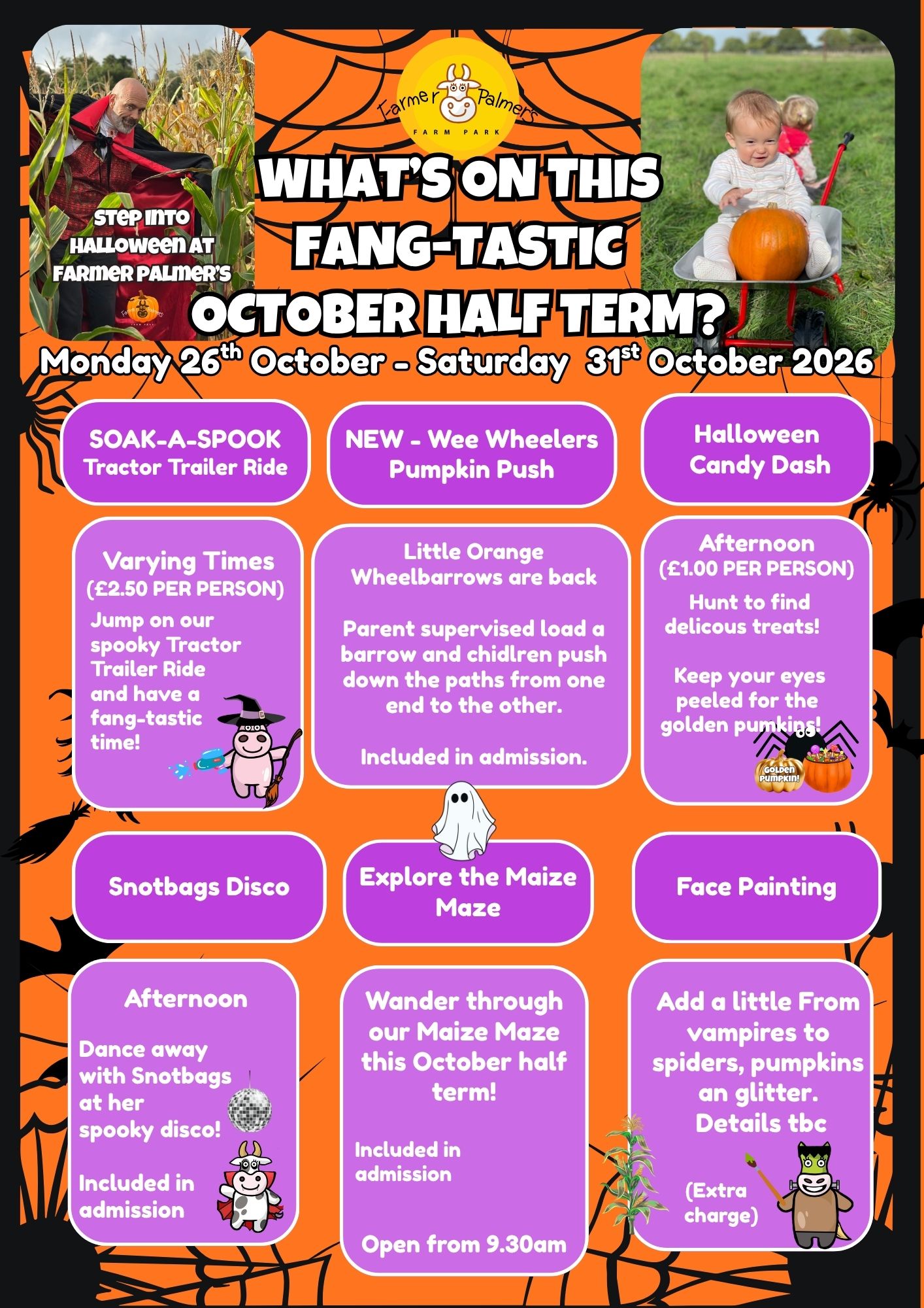 October Half Term at Farmer Palmers Farm Park so much going on