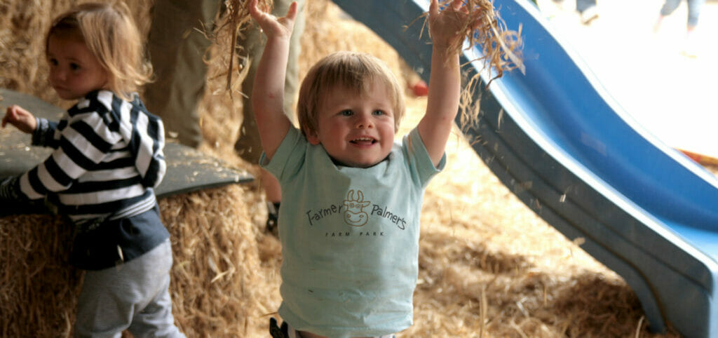 Straw Mountain At Farmer Palmer's Farm Park