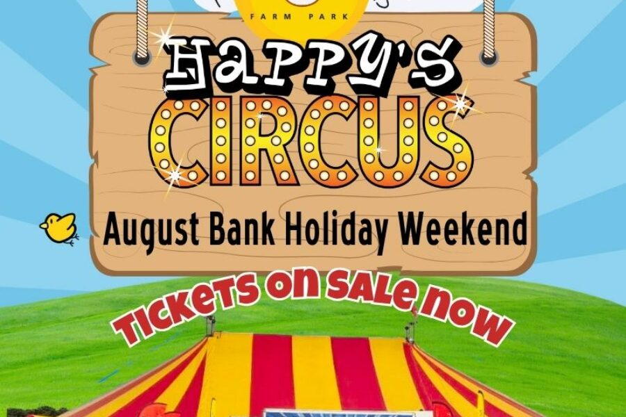 Happy's circus and Farmer Palmers tickets on sale tile