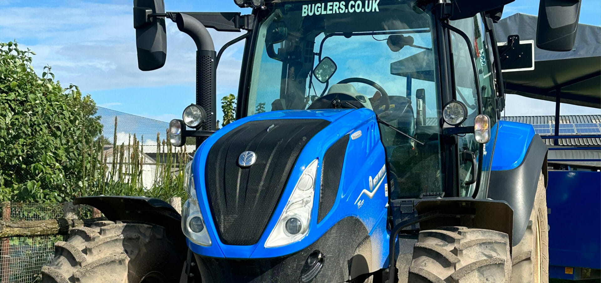 bumpy tractor trailer blue