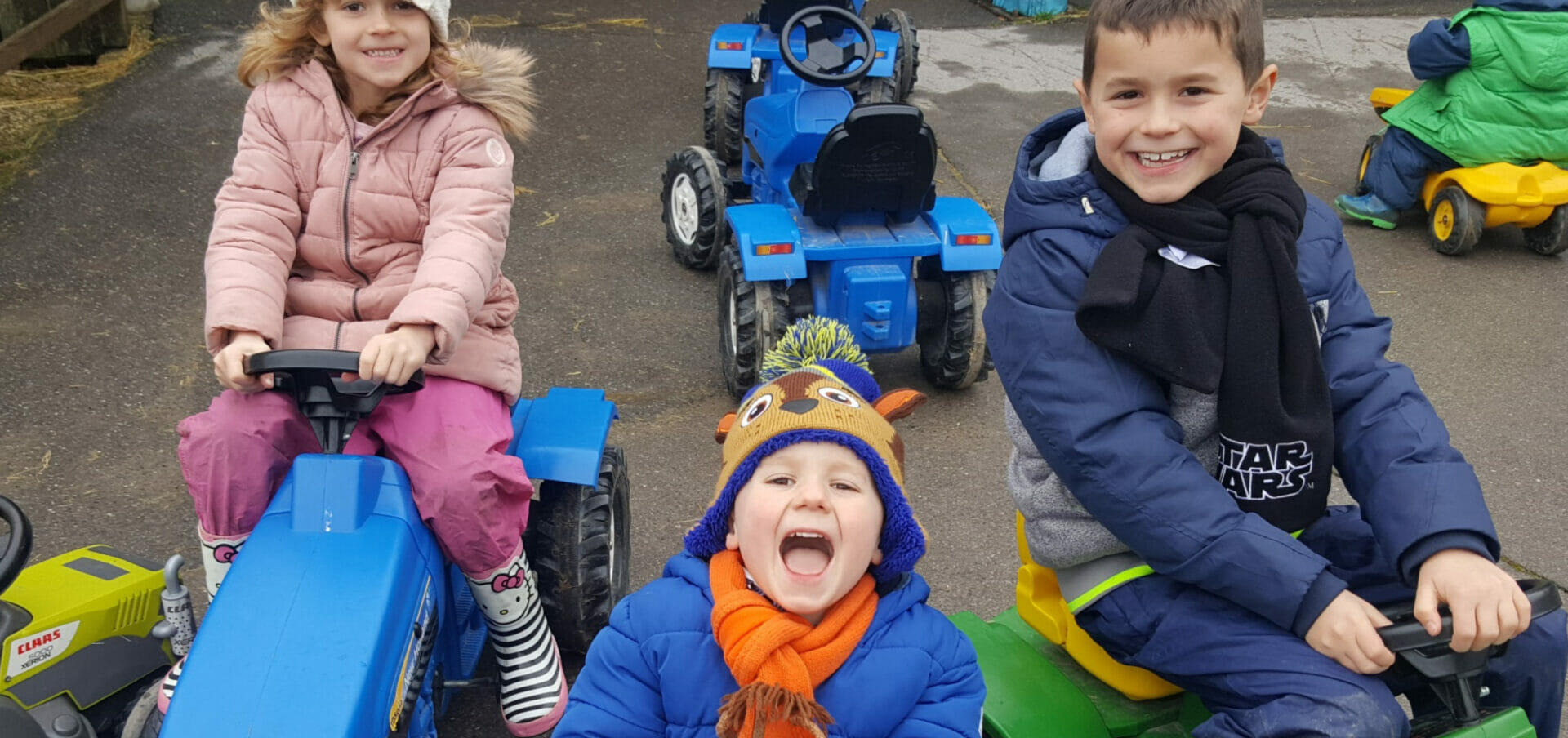 family - pedal tractors