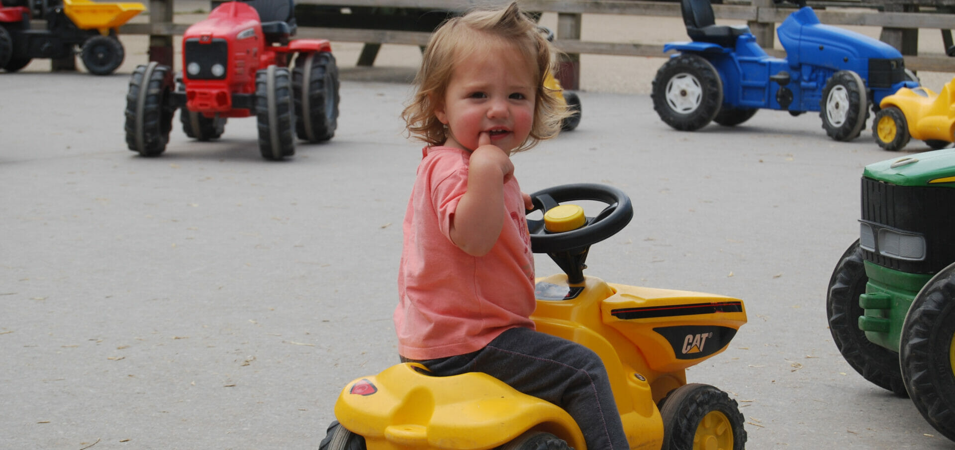 girl - pedal tractors