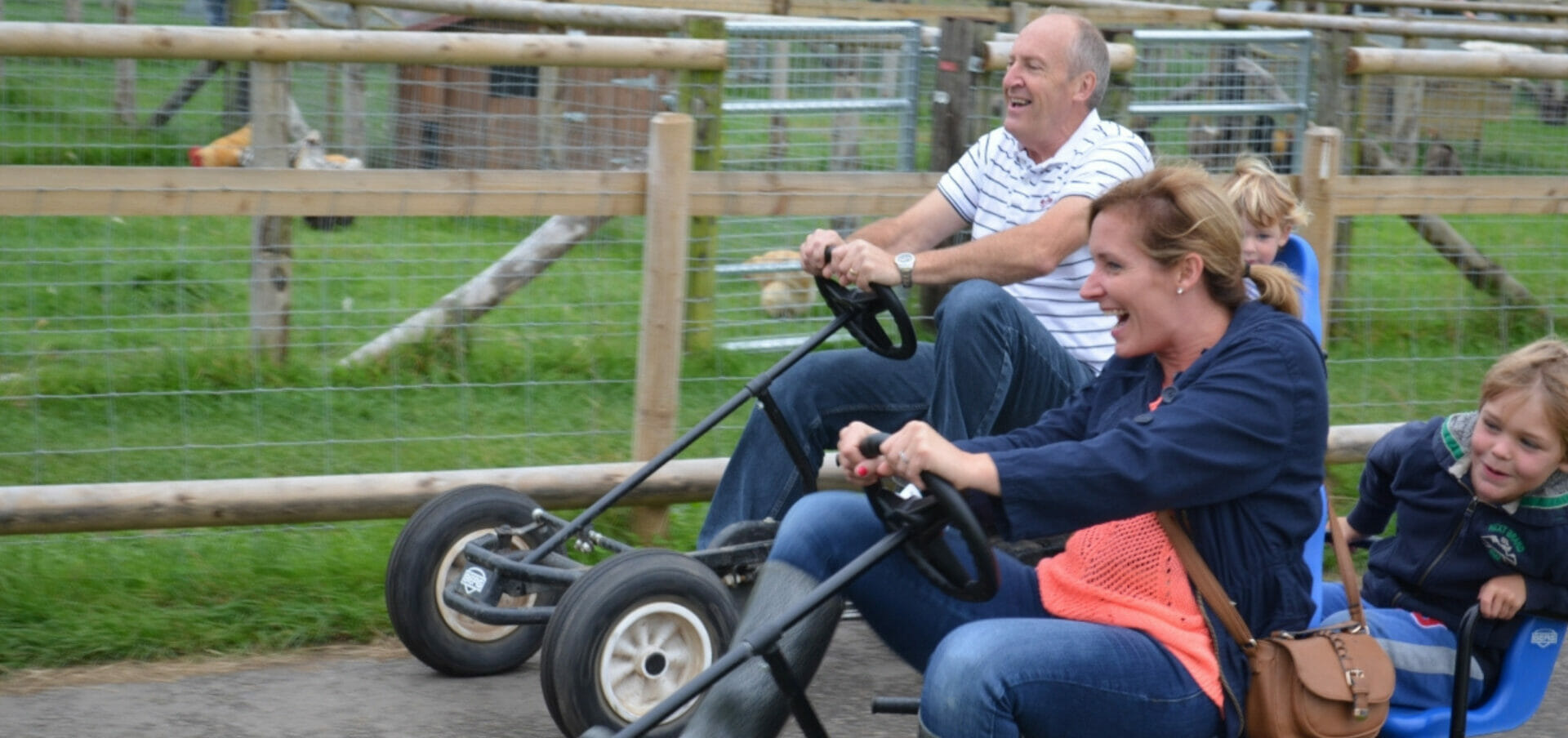 family race - go karts