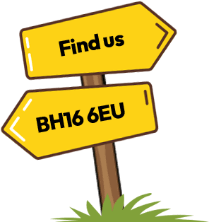 find us BH16 6EU