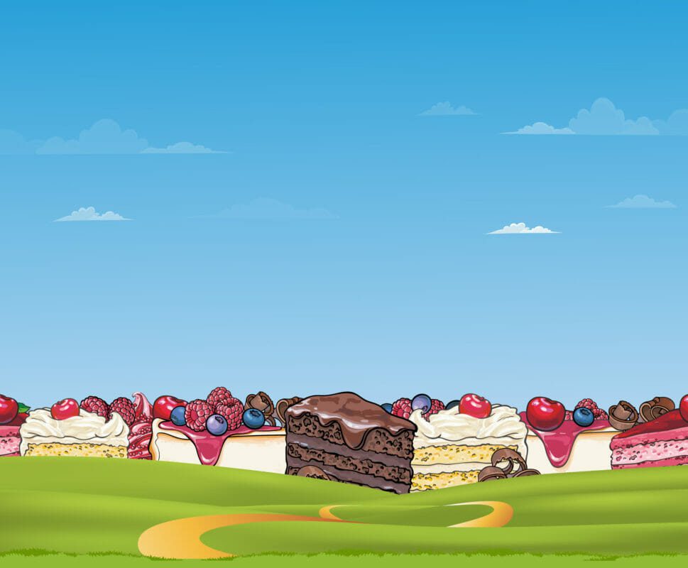 delicious cake banner