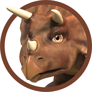 triceratops headshot