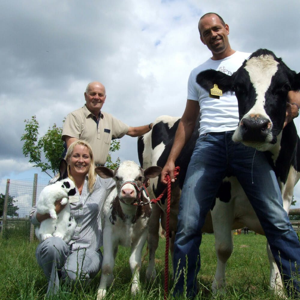 Family with there animals